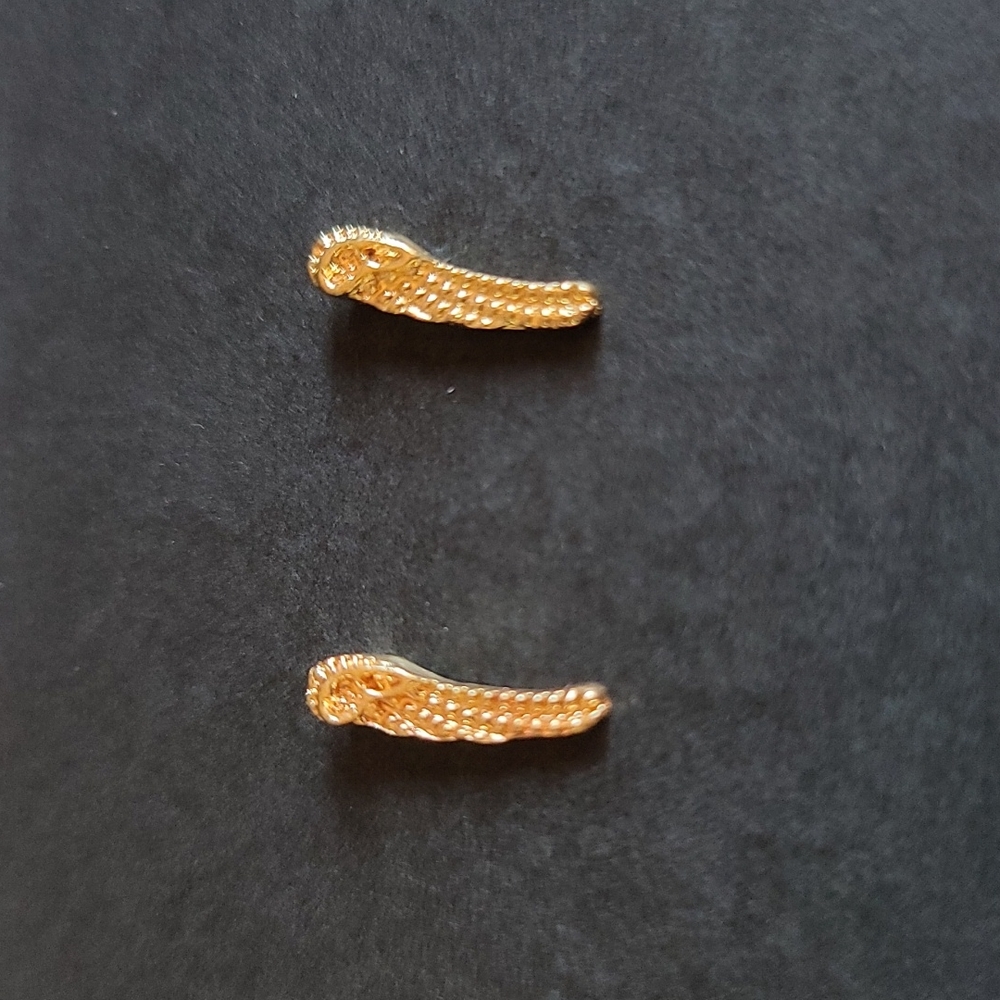 Small Wings Gold Plated Earrings